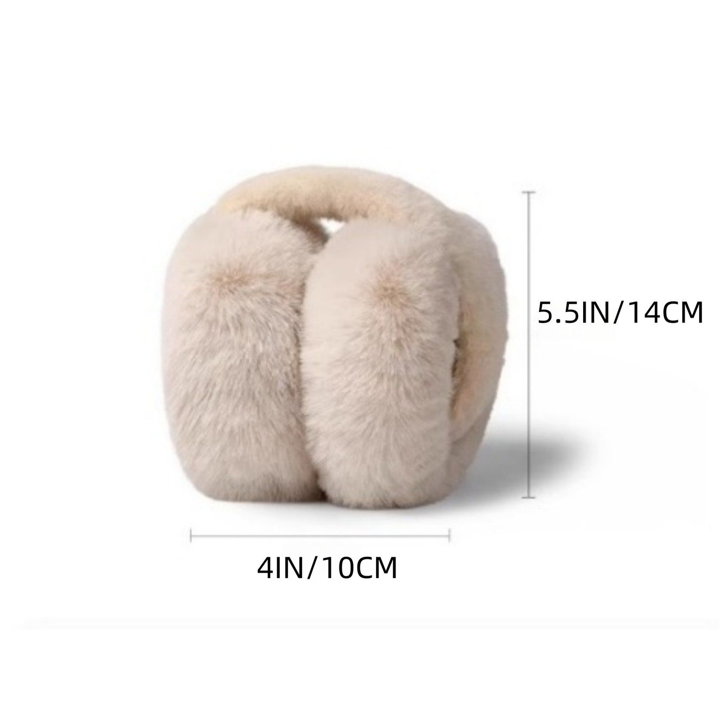 Plush Faux Fur Ear Muffs with Padded Ear Cushions and Soft Wraparound Design