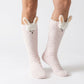 Fuzzy Llama Knee High Socks 2 Pair US 5-10.5