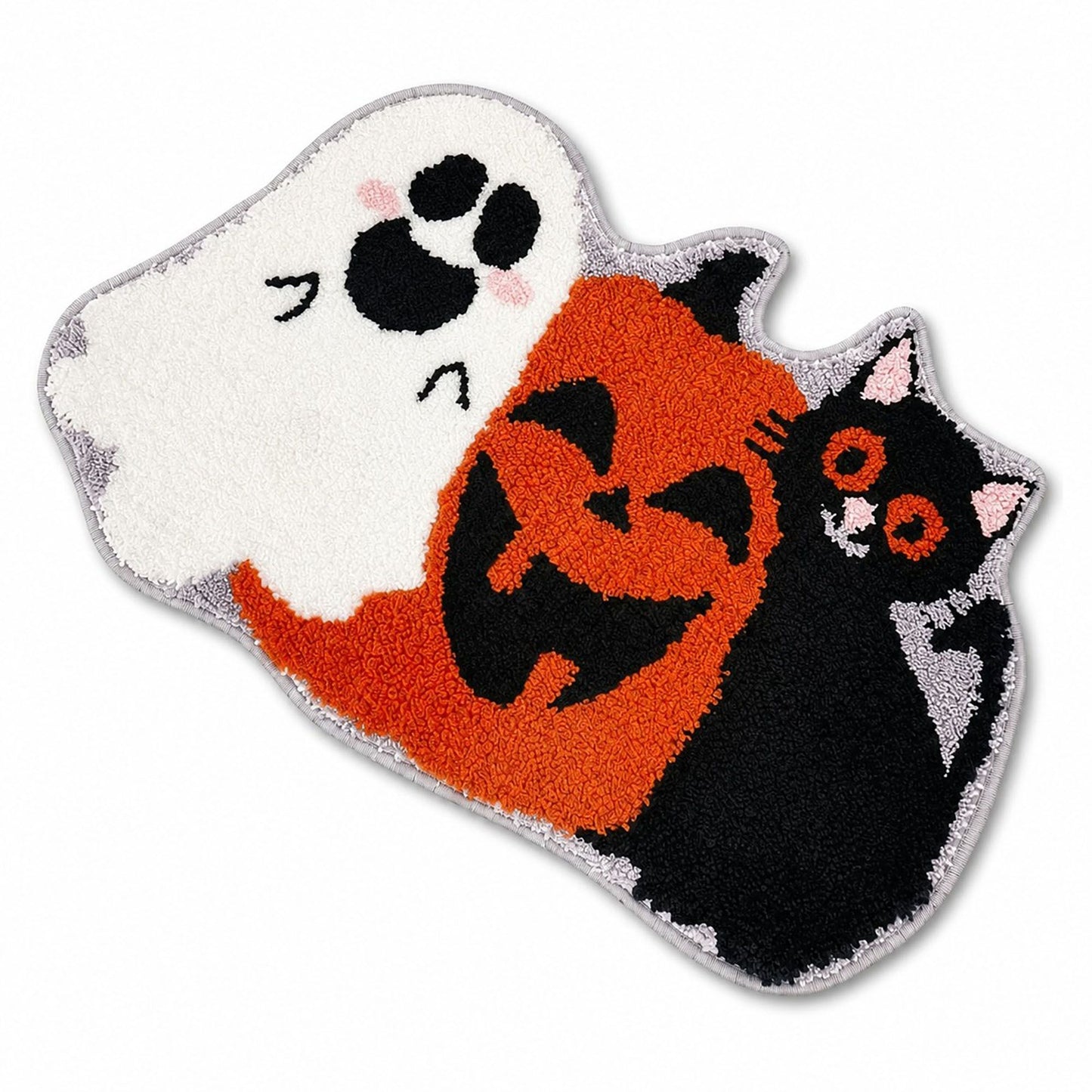 Halloween Character Shaped Bath Mat Nonslip Accent Rug 15.7 x 23.6 Inches