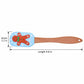 Christmas Silicone Spatula with Wooden Handle for Baking and Cooking