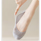 5 Pairs Women No Show Mesh Panel Socks Low Cut Stretch Cotton Liner Non-Slip Design for Ballet Flats and Loafers