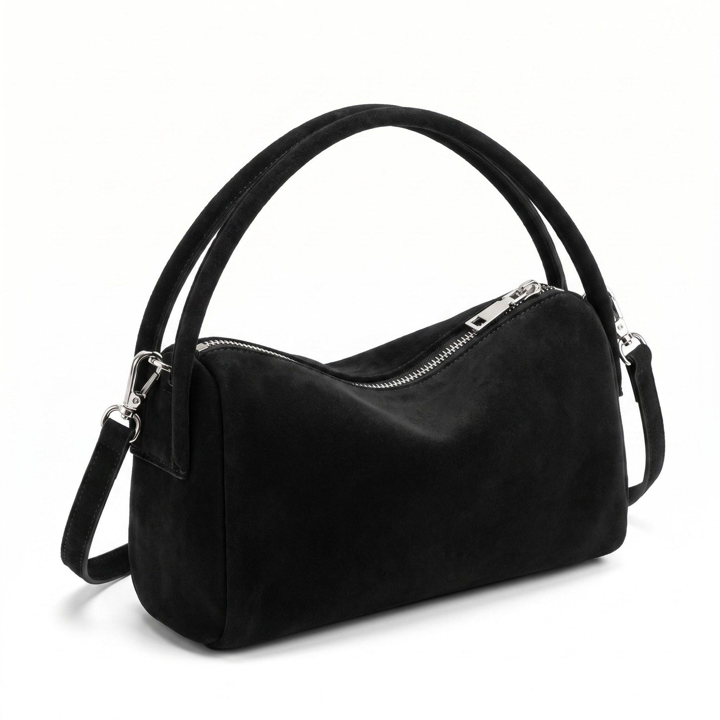 Structured Shoulder Bag with Dual Handles and Crossbody Strap 11.8x9.5x4in