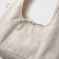Hobo Tote Bag with Wide Shoulder Strap and Exterior Pocket 13.8x7.8x2.5in
