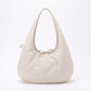 Hobo Tote Bag with Wide Shoulder Strap and Exterior Pocket 13.8x7.8x2.5in