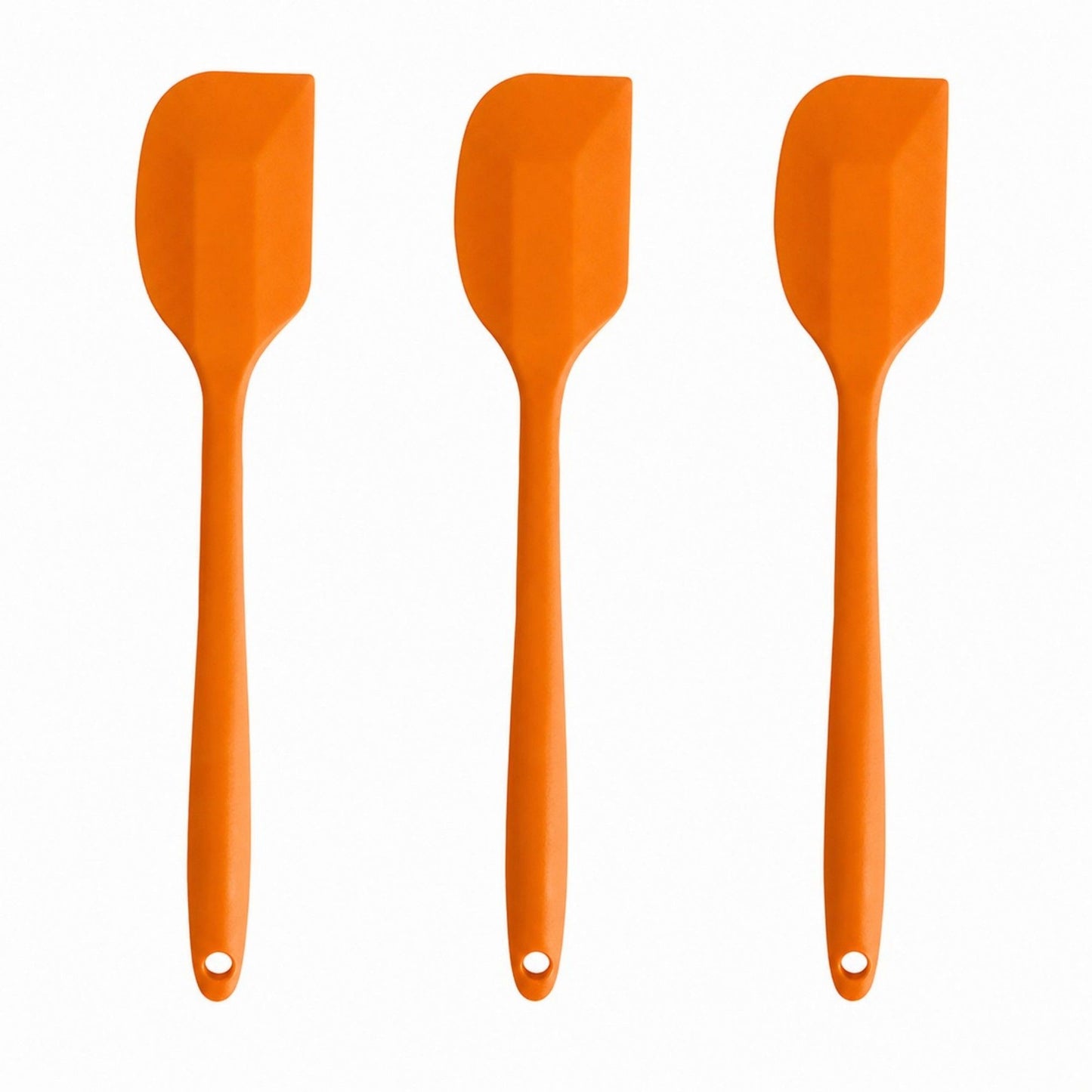 3-Piece Silicone Spatula Set with Handles, Flexible and Durable Kitchen Tools for Cooking and Baking