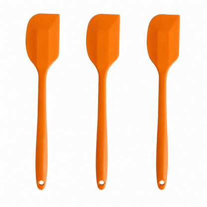 3-Piece Silicone Spatula Set with Handles, Flexible and Durable Kitchen Tools for Cooking and Baking