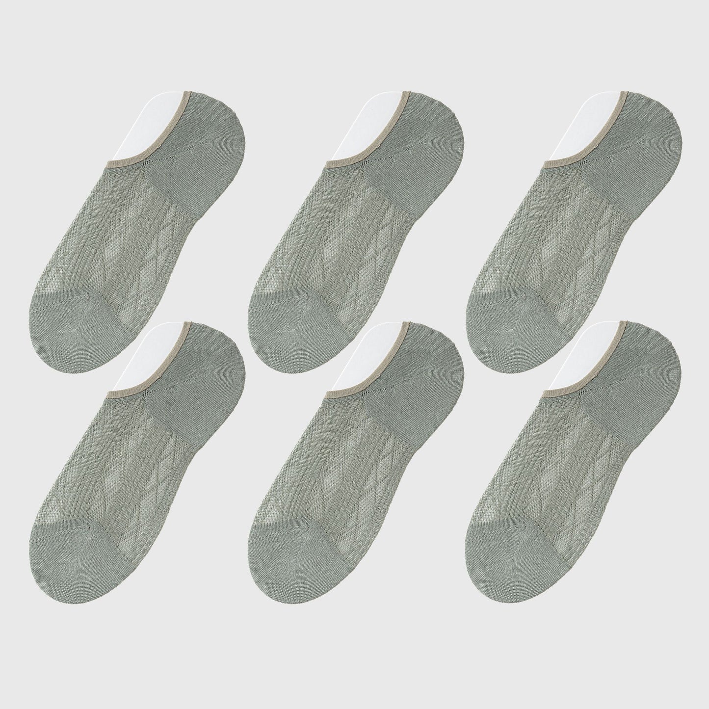 Invisible No-Show Liner Socks 6Pk