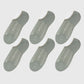 Invisible No-Show Liner Socks 6Pk
