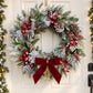 25 Pack Velvet Christmas Bows with Gold Accents for Tree Gift Wrapping Holiday Decor