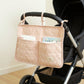 2pcs per set Quilted Heart Pattern Hanging Storage Pouch with Bow Tie Straps