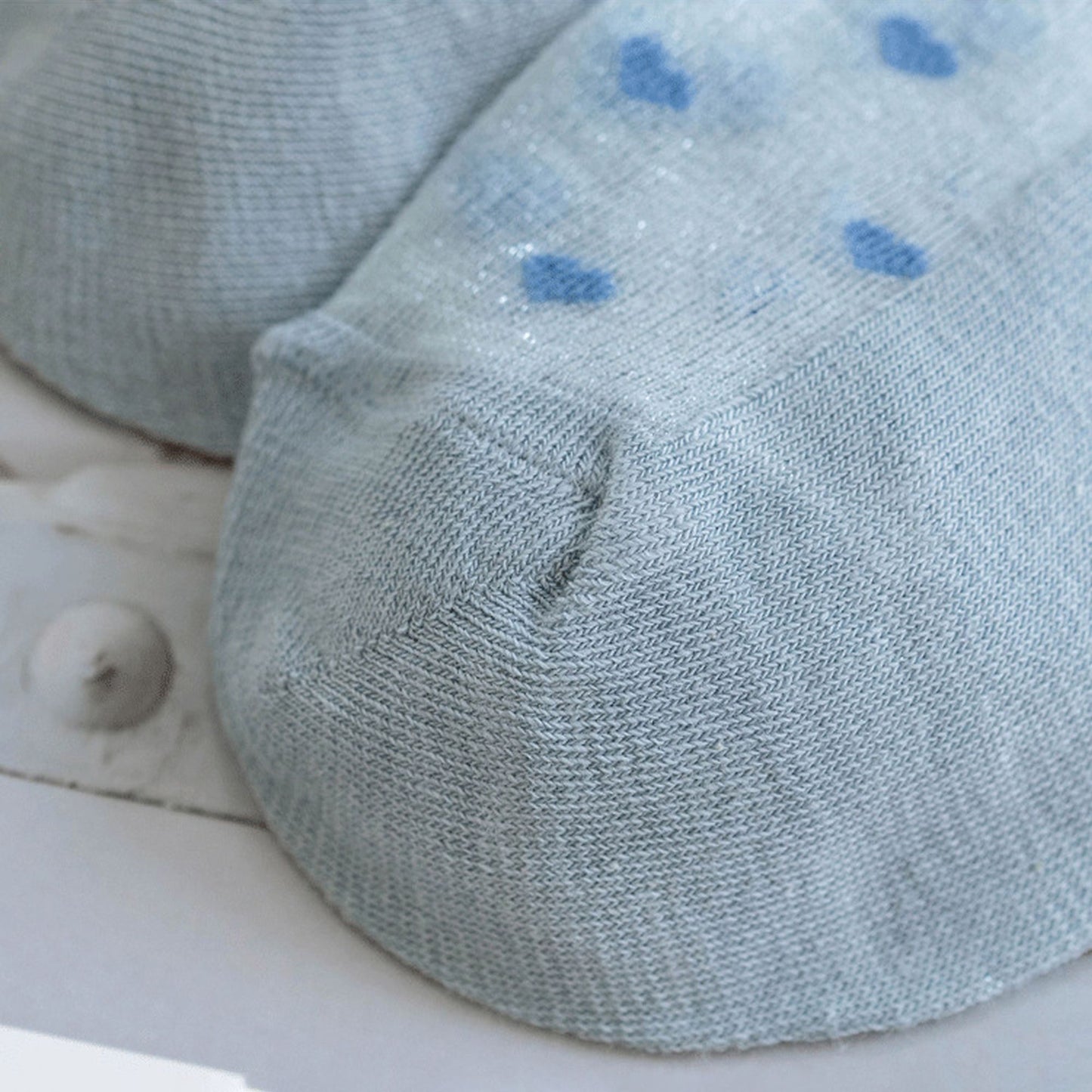 5pk Sheer Ankle Socks with Polka Dot Design