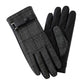Plaid Winter Gloves with Wrist Strap and Full Finger Design
