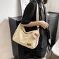 Woven Canvas Crossbody Bag - Adjustable Strap 3-in-1 (Shoulder/Handheld) Bag