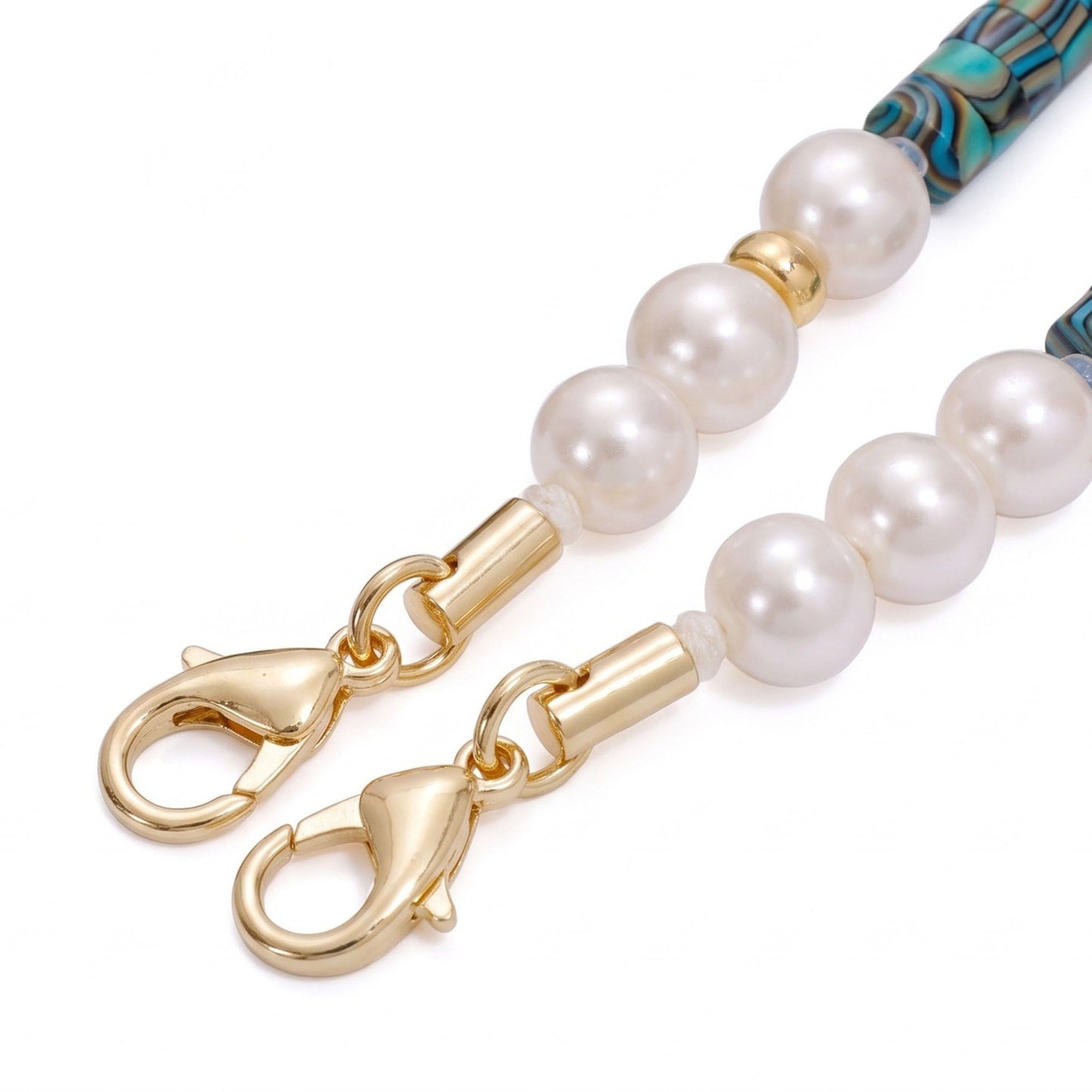 Beaded Phone Wrist Strap with Removable Clasps