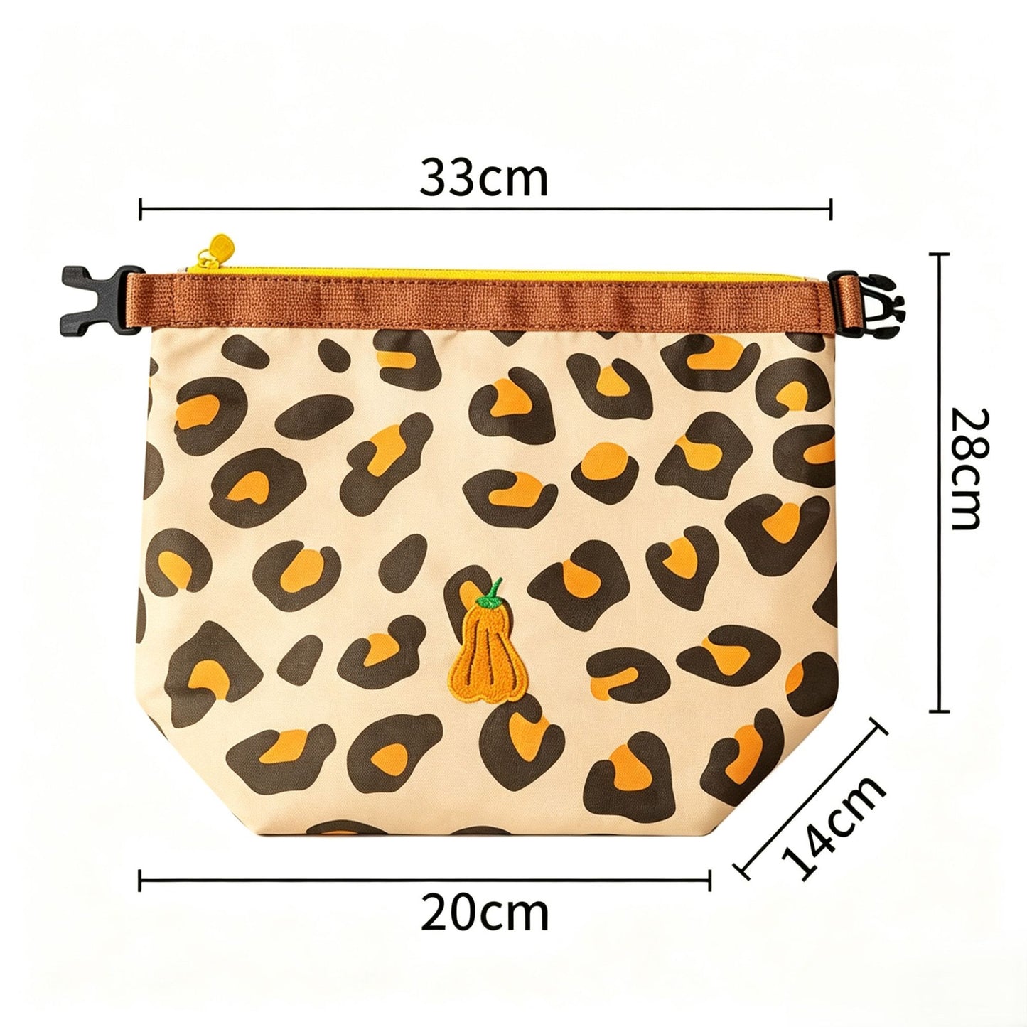 Foldable Insulated Lunch Bag Large Capacity Roll Top Lunch Tote with Buckle Closure