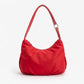 Soft Hobo Shoulder Bag with Adjustable Strap and Zip Closure
