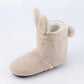 Fuzzy Bunny Slipper Boots