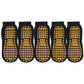 5 Pairs Anti-Slip Grip Socks with PVC Bottom for Stability and Comfort in Multiple Color Options