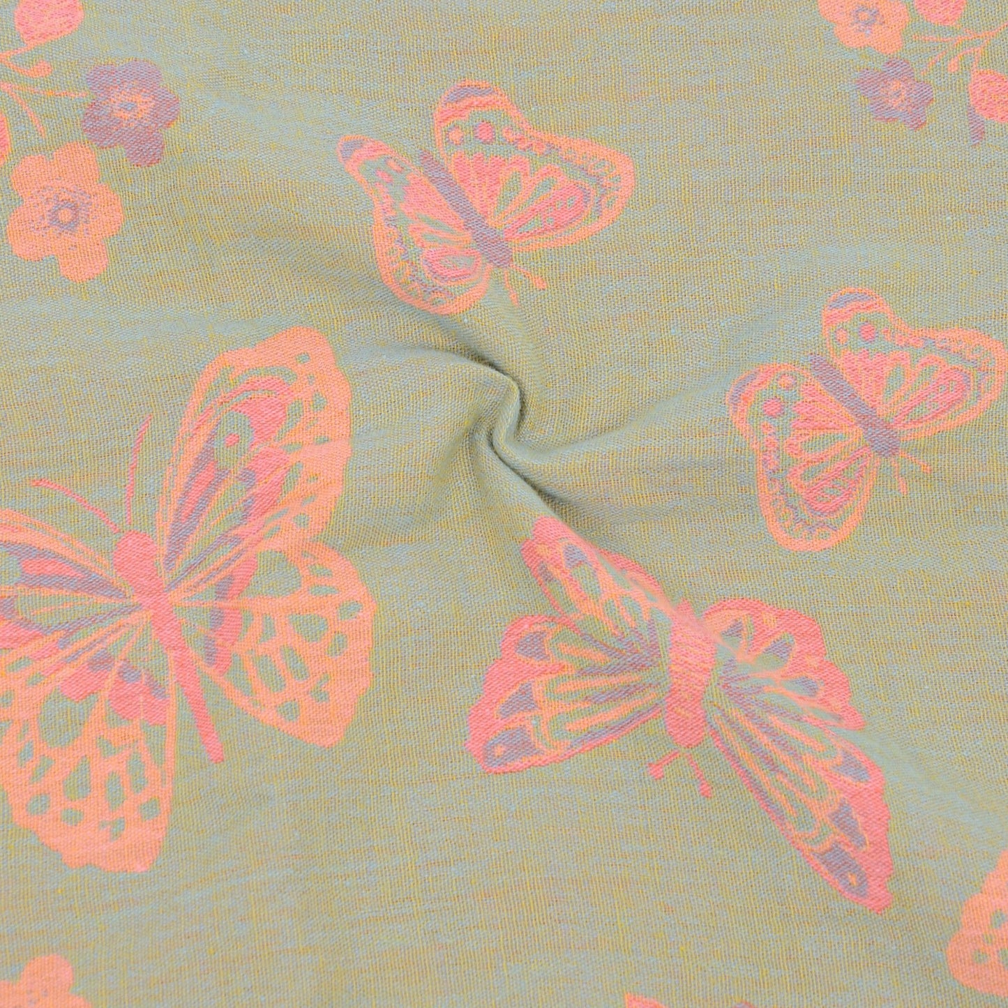 2-Piece Cotton Pillowcases with Vibrant Butterfly Print Design for Bedroom, Soft and Comfortable Bedding Set 20x26in