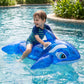 Dolphin Shaped Inflatable Pool Float Ride On Raft with Side Handles Durable PVC Water Float for Pool Beach Lake 59x31.5in