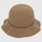 Foldable Crocheted Bucket Hat with Bow Accent