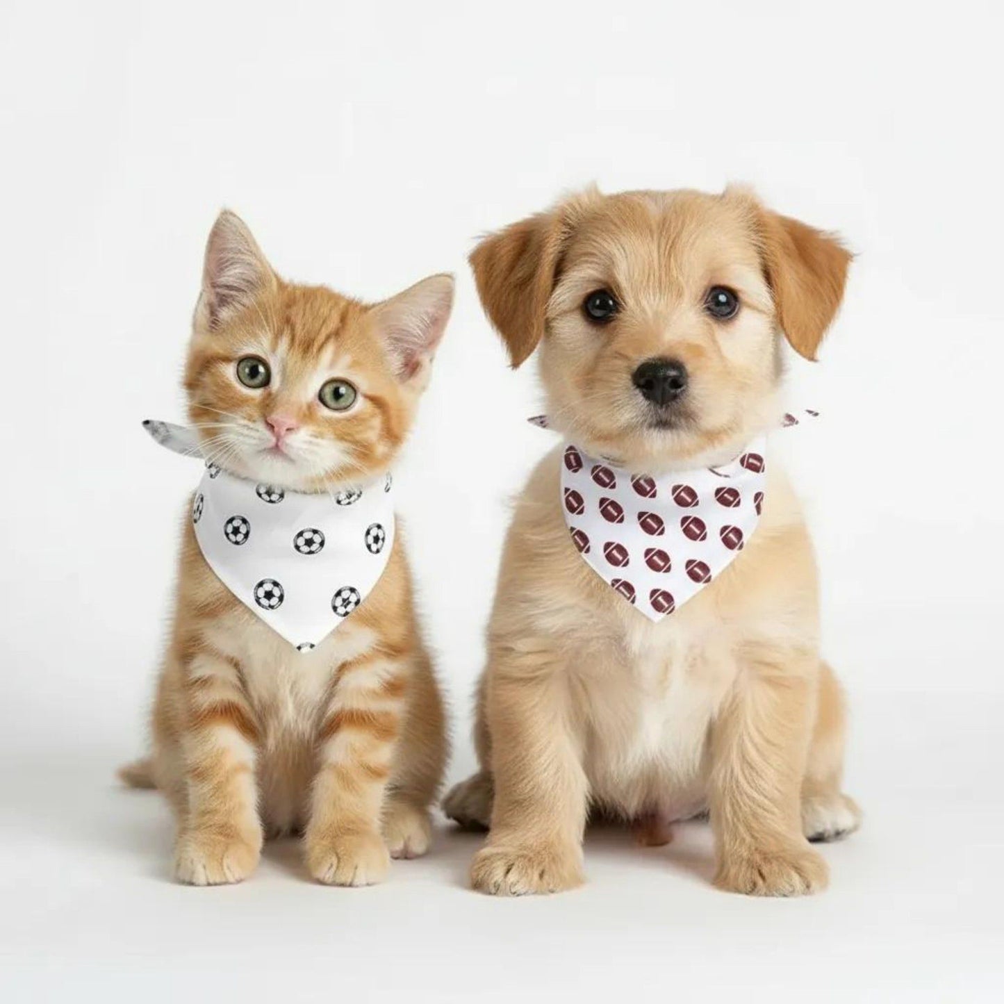 Pet Bandana Scarf Duck Pattern Decorative Neck Accessory for Dogs and Cats