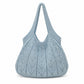 Crochet Tote Bag Lightweight Shoulder Bag with Openwork Knit Texture
