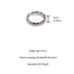 Women's Twisted Open Cuff Ring - Adjustable Statement Ring for Daily & Stylish Wear