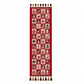 Christmas Patchwork Table Runner with Tassels for Holiday Dining Table Decor