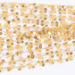 Sequin Floral Skinny Scarf Mesh Neck Wrap