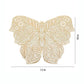 4 Piece Butterfly Placemat Set Decorative PVC Heat Resistant Table Mats for Dining Table