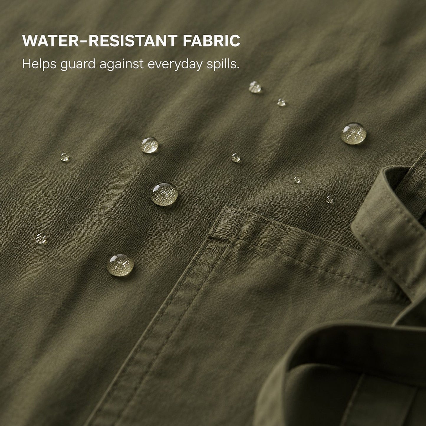 Water Resistant Cross Back Apron with Pockets and Waist Tie