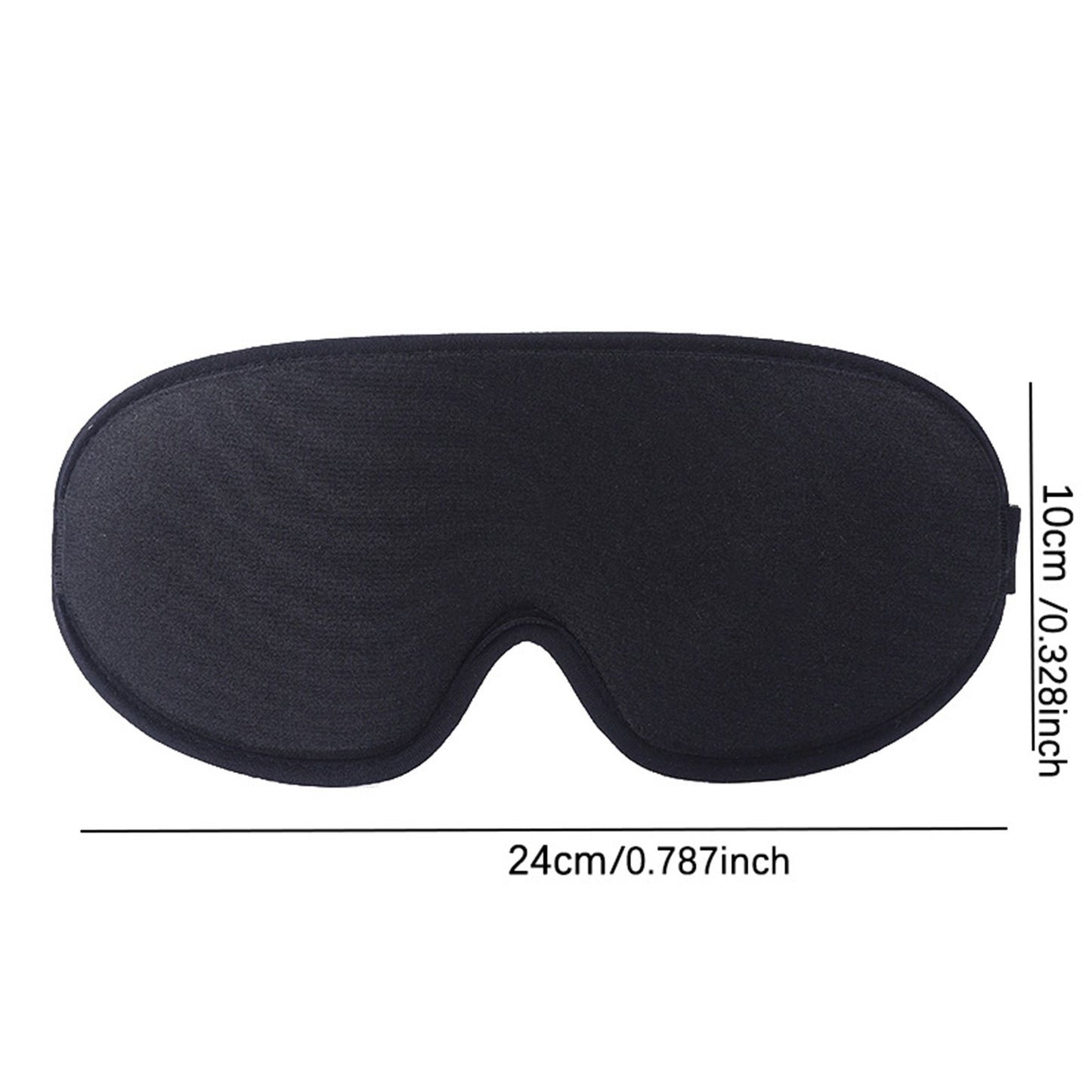 3D Contoured Sleep Eye Mask with Integrated Nose Bridge Memory Foam Light Blocking Eye Cover