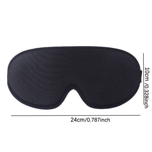 3D Contoured Sleep Eye Mask with Integrated Nose Bridge Memory Foam Light Blocking Eye Cover