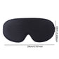 3D Contoured Sleep Eye Mask with Integrated Nose Bridge Memory Foam Light Blocking Eye Cover