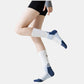 Reflective Cycling Socks with Night Visibility Design Padded Zones and Breathable Compression Fit