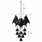 Halloween Metal Bat Wind Chime with Hanging Bells