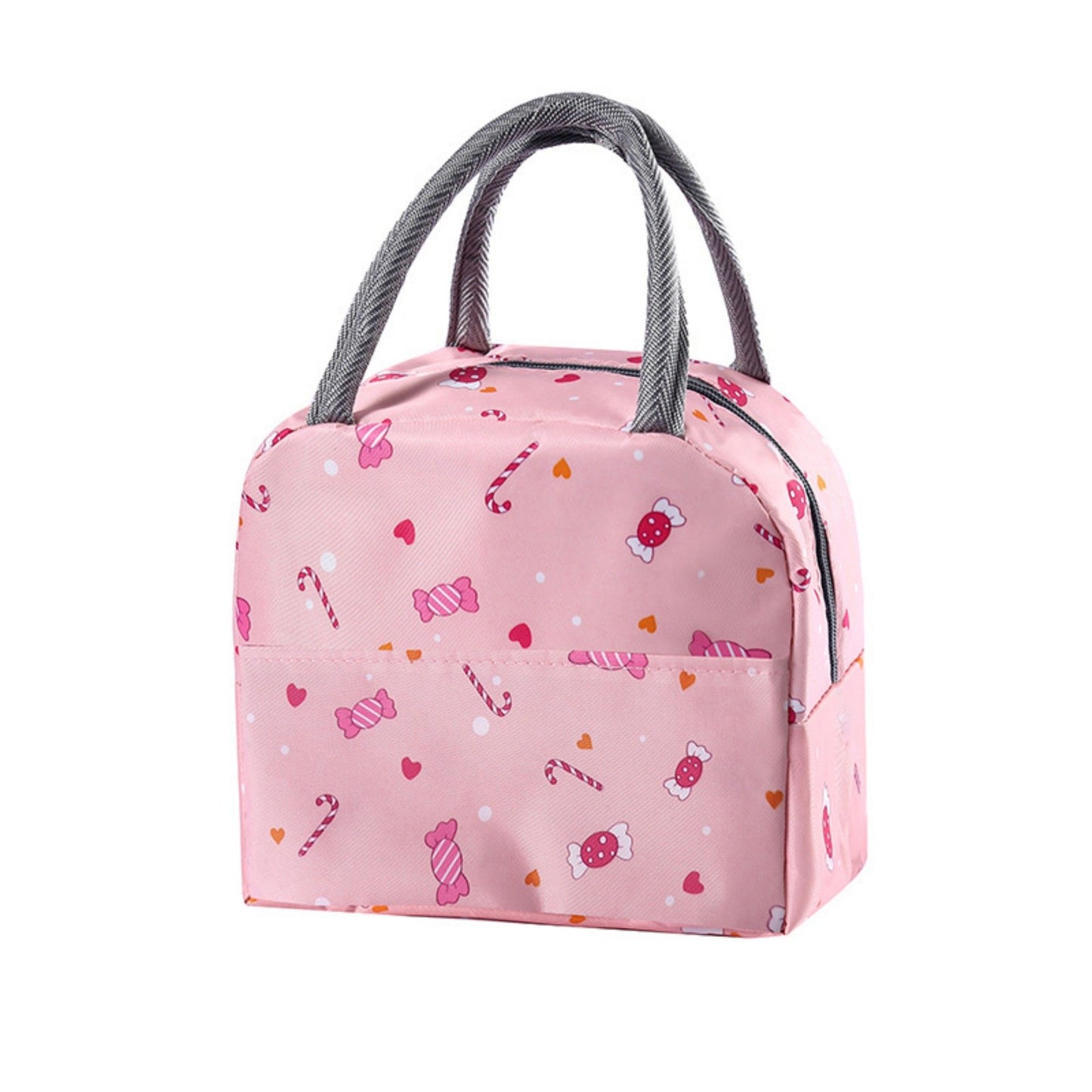 Print Insulated Lunch Bag Portable Reusable Lunch Tote with Handles