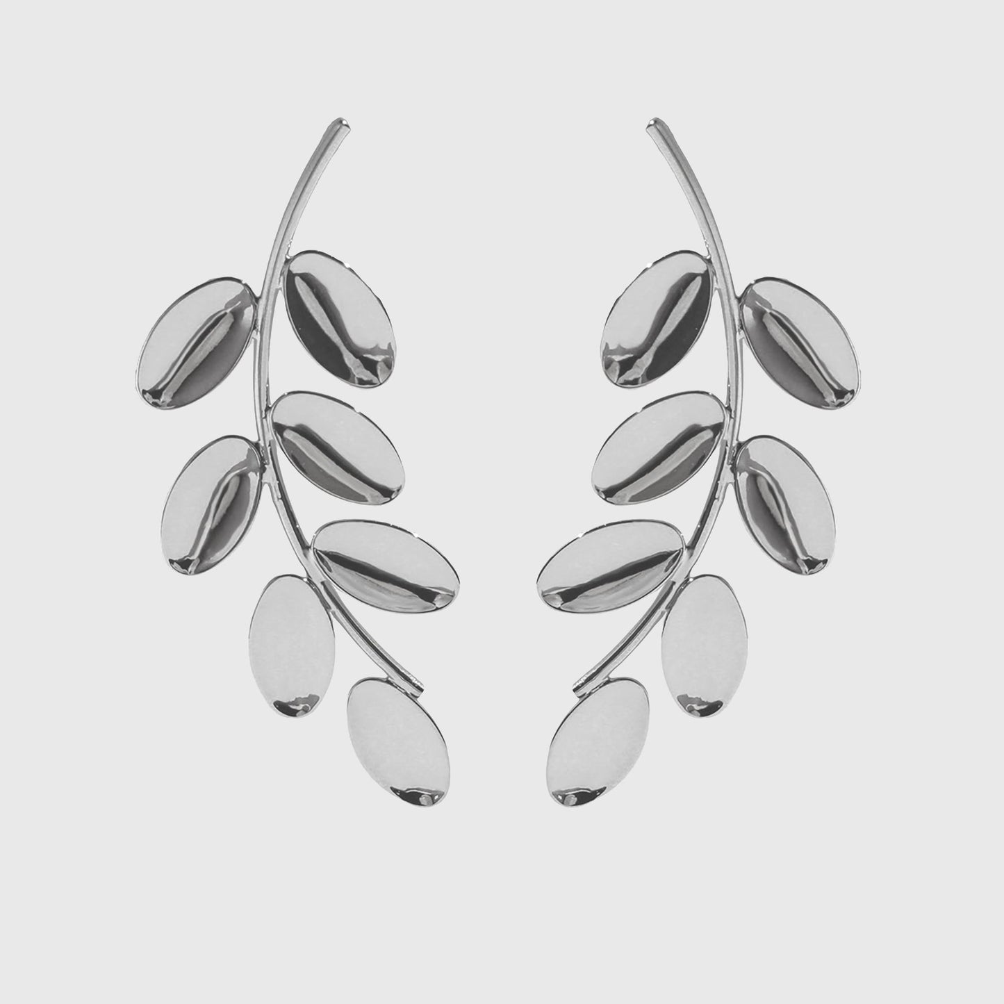 Women's Leaf Branch Drop Earrings