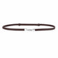 Skinny Waist Belt Thin Dress Belt with Metal Clasp 39.4 in