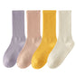 4-Pack Anti-Slip Yoga Socks with Grips Comfortable Ribbed Design for Exercise and Indoor Use