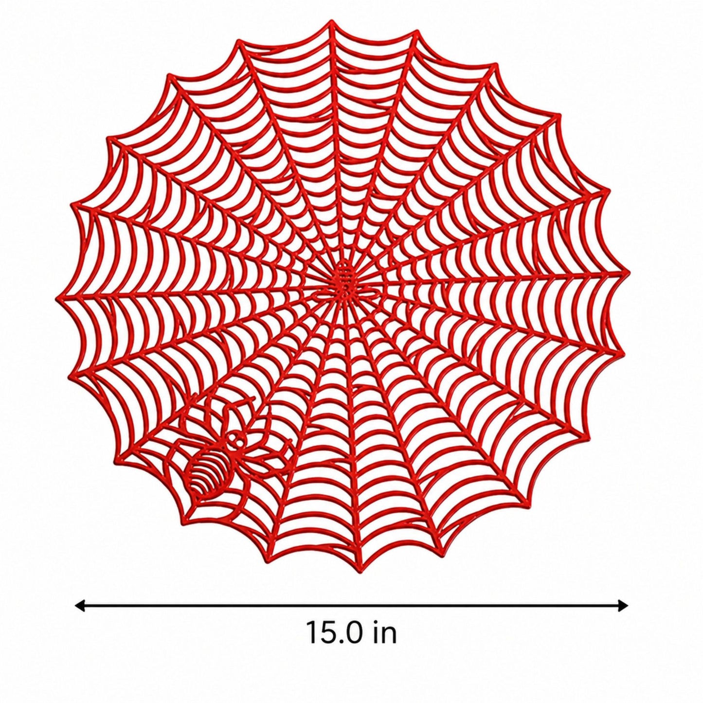 Halloween Spiderweb PVC Waterproof Non-Slip Placemat
