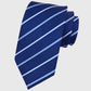 Men's Polyester Filament Tie with Striped Texture - Formal/Casual Necktie for Business, Weddings & Daily Wear