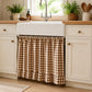 Handmade Farmhouse Floral Tie Top Cabinet Curtain Decor