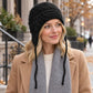 Striped Ear Flap Knit Beanie Winter Thermal Trapper Hat