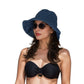 Crochet Raffia Sun Hat with Wide Brim and Bow Detail Foldable Summer Beach Hat for Stylish Sun Protection