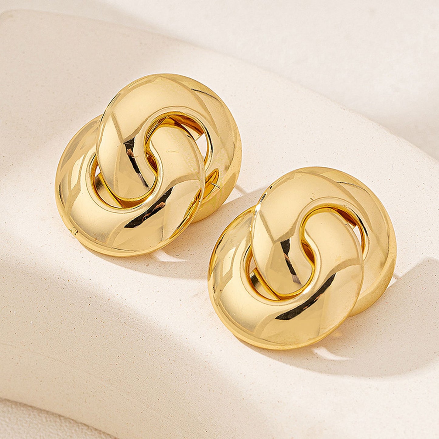 Women's Twisted Knot Statement Earrings