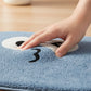 Cute Cartoon Face Tufted Floor Mat Soft Plush Non Slip Backing Decorative Indoor Rug for Entryway Bathroom Bedroom Kids Room