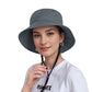 Bucket Hat Wide Brim UV Protection Lightweight Packable Outdoor Sun Hat with Adjustable Chin Strap