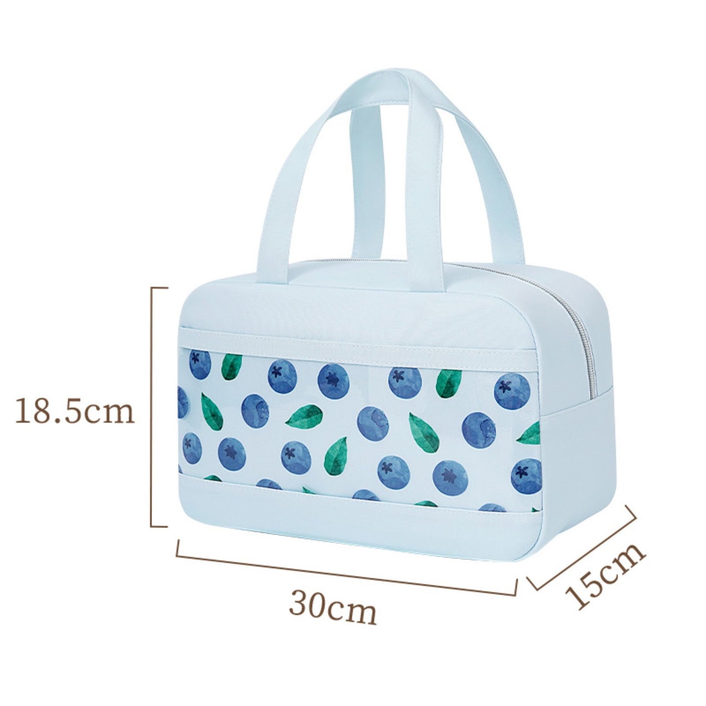 Fruit Print Insulated Lunch Bag Large Capacity Waterproof Lunch Tote for Work School